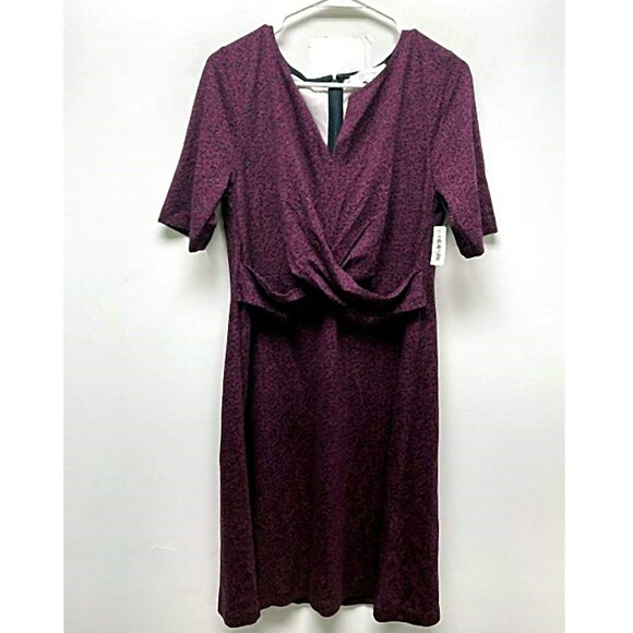NEW Lark & Ro Mini Dress Purple sz 14 - Picture 1 of 2